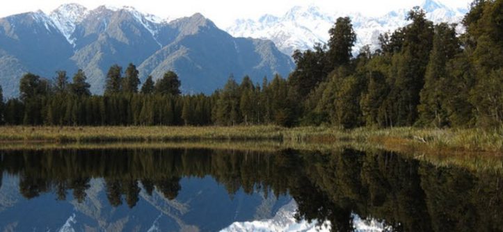 Lake Matheson, South Westland, New Zealand