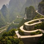 Tianmen Mountain road, China