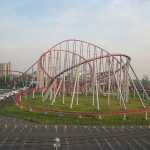 Steel Dragon 2000, 95 miles per hour, Nagashima Spa Land Amusement Park, Mie Prefecture, Japan