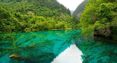 Five-Flower Lake, Sichuan, China