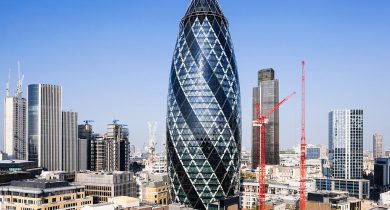 The Gherkin Building, London, UK