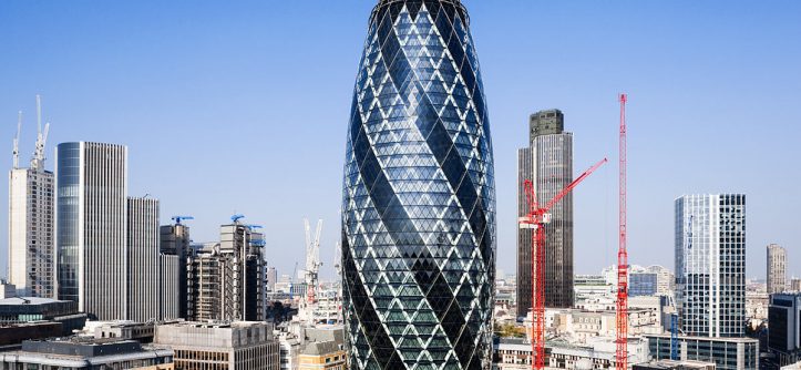 The Gherkin Building, London, UK
