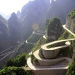 Tianmen Mountain road, China