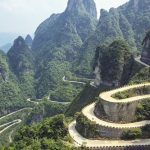Tianmen Mountain road, China