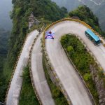 Tianmen Mountain road, China