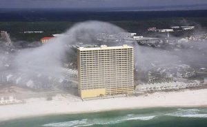 The wave clouds on Florida beach